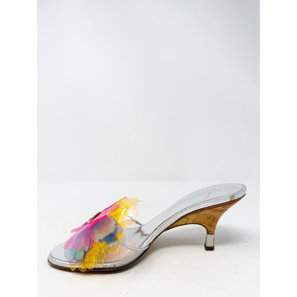 Giuseppe Zanotti Vintage Rare Butterfly Mule Heels Womens Size EU 37 - Picture 7 of 11
